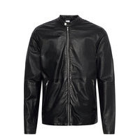 Leather Jacket Nahkatakki Musta Lindbergh