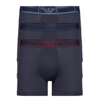 Men'S Knit 3-Pack Boxer Bokserit Sininen Emporio Armani