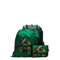 Ninjago® Green - Nielsen School Bag Set Accessories Bags Backpacks Vihreä Lego Bags