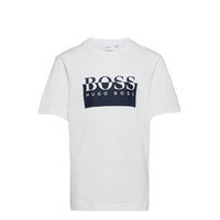Short Sleeves Tee-Shirt T-shirts Short-sleeved Valkoinen BOSS
