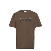 Short Sleeves Tee-Shirt T-shirts Short-sleeved Vihreä BOSS