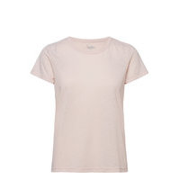 Texture Tee T-shirts & Tops Short-sleeved Vaaleanpunainen Casall