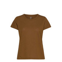 Texture Tee T-shirts & Tops Short-sleeved Ruskea Casall