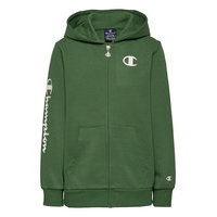 Hooded Full Zip Sweatshirt Huppari Vihreä Champion