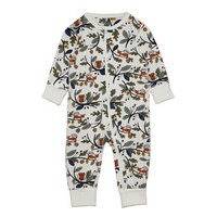 Pyjamas Aop Baby Pyjama Sie Jumpsuit Haalari Monivärinen/Kuvioitu Polarn O. Pyret