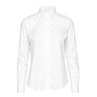 Solid Stretch Broadcloth Shirt Pitkähihainen Paita Valkoinen GANT