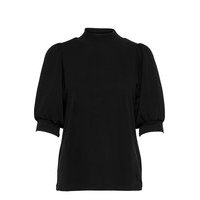 21 The Puff Blouse Blouses Short-sleeved Musta My Essential Wardrobe