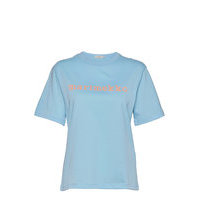 Kapina Logo T-Shirt T-shirts & Tops Short-sleeved Sininen Marimekko