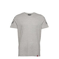 Hmllegacy Chevron T-Shirt T-shirts Short-sleeved Harmaa Hummel