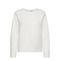 Slfmerle Ls Knit O-Neck M Neulepaita Valkoinen Selected Femme