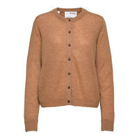 Slffudge Cashmere Ls Knit Cardigan B Neuletakki Ruskea Selected Femme