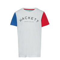 Logo Multi T B T-shirts Short-sleeved Valkoinen Hackett London
