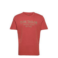 T-Shirt With T-shirts Short-sleeved Vaaleanpunainen Tom Tailor