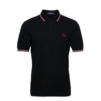 Twin Tipped Fp Shirt Polos Short-sleeved Musta Fred Perry