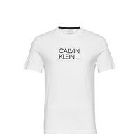Badge Box Logo T-Shirt T-shirts Short-sleeved Valkoinen Calvin Klein