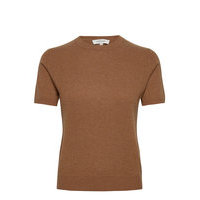 Josefa Ss Cashmere Knit T-shirts & Tops Knitted T-shirts/tops Ruskea Andiata