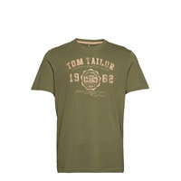Logo Tee T-shirts Short-sleeved Vihreä Tom Tailor