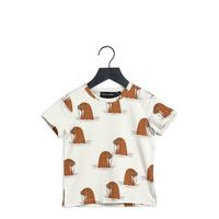 Walrus Aop Ss Tee T-shirts Short-sleeved Kermanvärinen Mini Rodini
