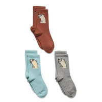 Polar Bear Socks 3-Pack Socks & Tights Socks Monivärinen/Kuvioitu Mini Rodini