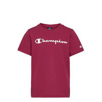 Crewneck T-Shirt T-shirts Short-sleeved Punainen Champion