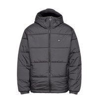 Padded Hooded Puffer Jacket Vuorillinen Takki Topattu Takki Musta Adidas Originals, adidas Originals