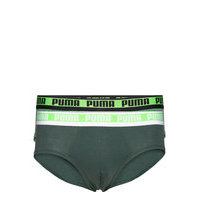 Puma Men Coarse Melange Brief 2p Y-sepalus Briefs Alushousut Vihreä PUMA