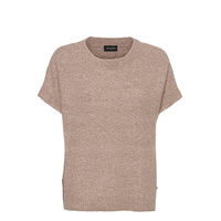 5210 - Izadi T-shirts & Tops Knitted T-shirts/tops Beige SAND