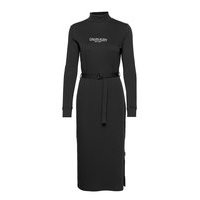 New York Essential Jersey Dress Polvipituinen Mekko Musta Calvin Klein