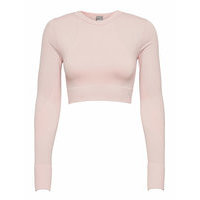 Train Seamless Fitted Long Sleeve Crop Tops Vaaleanpunainen PUMA