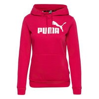 Ess Logo Hoodie Fl Huppari Punainen PUMA