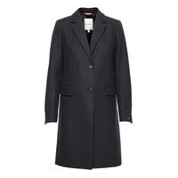 Th Ess Wool Blend Classic Coat Outerwear Coats Winter Coats Sininen Tommy Hilfiger