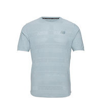 Q Speed Jacquard Short Sleeve T-shirts Short-sleeved Sininen New Balance