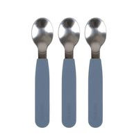 Silic Spoons 3-Pack - Powder Blue Home Meal Time Cutlery Sininen Filibabba