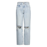 90s High Waist Jeans Suorat Farkut Sininen Gina Tricot