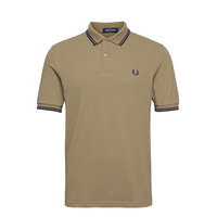 Twin Tipped Fp Shirt Polos Short-sleeved Beige Fred Perry