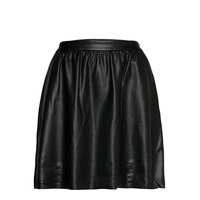 Vipen Coated Rw Skater Skirt Lyhyt Hame Musta Vila