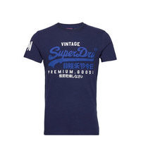 Vl Tee T-shirts Short-sleeved Sininen Superdry