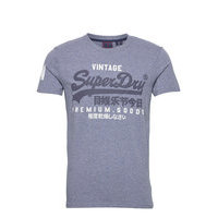 Vl Tee T-shirts Short-sleeved Sininen Superdry