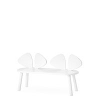 Mouse Bench Home Furniture Chairs & Stools Valkoinen Nofred