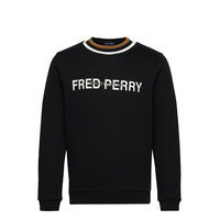 Twin Tipped Sweatshirt Svetari Collegepaita Musta Fred Perry
