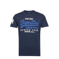 Vl Tee T-shirts Short-sleeved Sininen Superdry