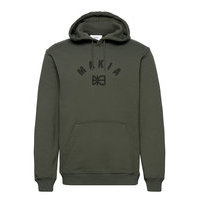 Brand Hooded Sweatshirt Huppari Vihreä Makia