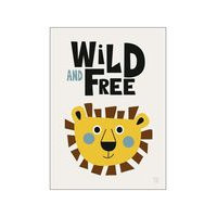 Wild And Free Home Kids Decor Posters Monivärinen/Kuvioitu Poster & Frame