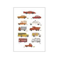 Cars Home Kids Decor Posters Monivärinen/Kuvioitu Poster & Frame