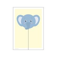 Balloon Animals Elephant Home Kids Decor Posters Monivärinen/Kuvioitu Poster & Frame