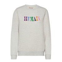 Humain Organic L/S Crew Sweat Svetari Collegepaita Harmaa French Connection