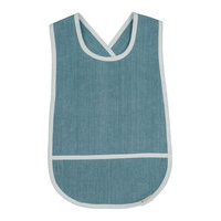 Cross Back Bib - Chambray Blue Spru Home Meal Time Bibs Sininen Fabelab