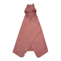 Hooded Junior Towel - Bunny - Clay Home Bath Time Towels & Cloths Vaaleanpunainen Fabelab