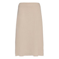 Skirts Knitted Polvipituinen Hame Beige EDC By Esprit, EDC by Esprit