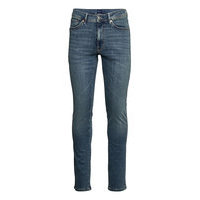 D1. Slim Active-Recover Jeans Tiukat Farkut Sininen GANT